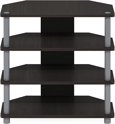 Miniatura 57 de Furinno Turn-N-Tube mesa pequeña para televisores con 4 niveles, de ensamble fácil., Madera, Blackwood Blackwood,Espresso,Americano,Nuez