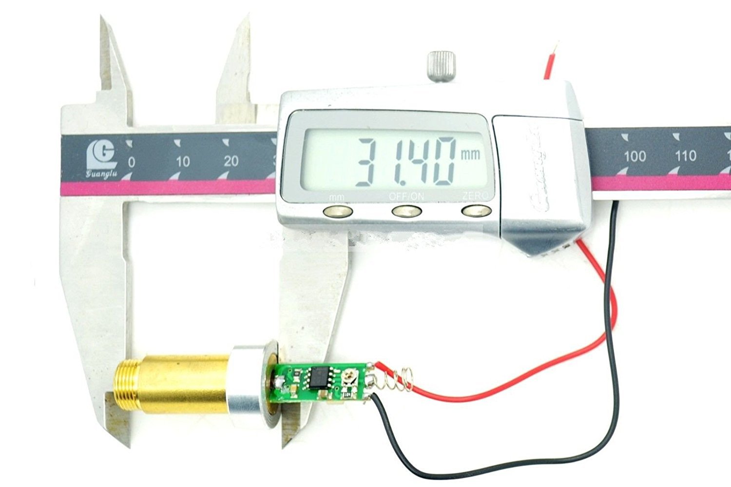 532nm 200mW grünes Laser Diode Modul 3.7v-4.2v mit Kühlkörper