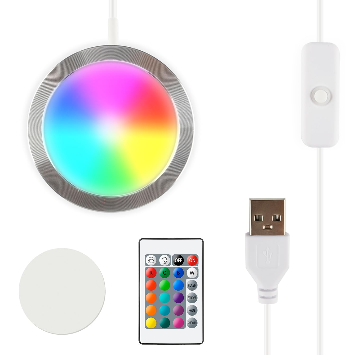3D Printer LED Lamp Kit 001 Remote Contorl with RGB Color, Compatible with Bambu lab H2D/A1/A1mini/P1S/P1P/X1C Makerworld Maker's Supply Hardware kit 5V USB Powered, RGB Color-picture-38