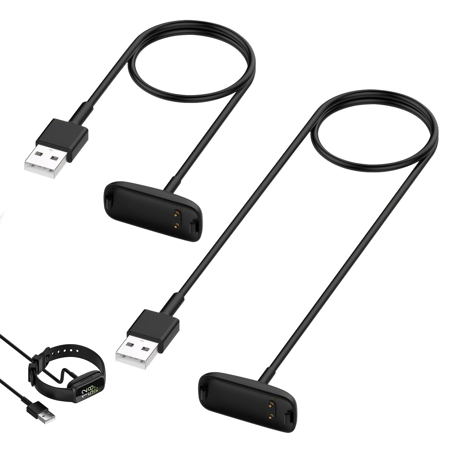 Fitbit - Fitbit Inspire3 本体と充電器2点セット Amazon | LUCXXI Fitbit Inspire 3充電器対応 2パック 交換用USB