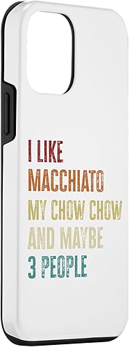Miniatura 3 de iPhone 12 mini Chow Chow Dog Owner Macchiato Lovers Quote Vintage Case
