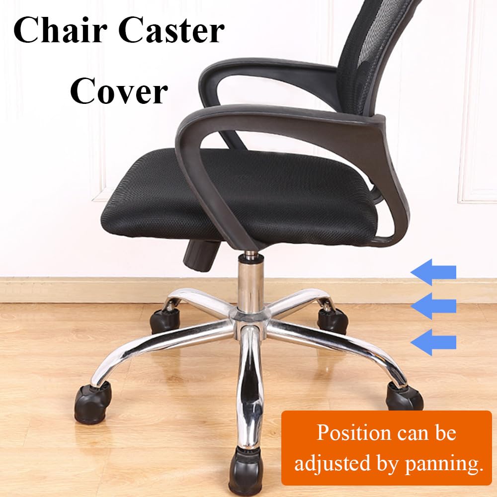 20 protectores de suelo de silicona negra para patas de silla, tapas con fieltro para suelos de madera dura, almohadillas para patas de muebles, evitan arañazos, fundas para patas de silla de oficina