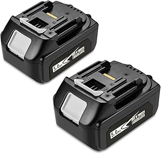 2Packs Upgraded 5.0Ah 18V BL1850B with LED Replacement Lithium-ion Battery Compatible with Original 18 Volt Battery for Compatible Original 18V Lithium-Ion Cordless Power Tools
