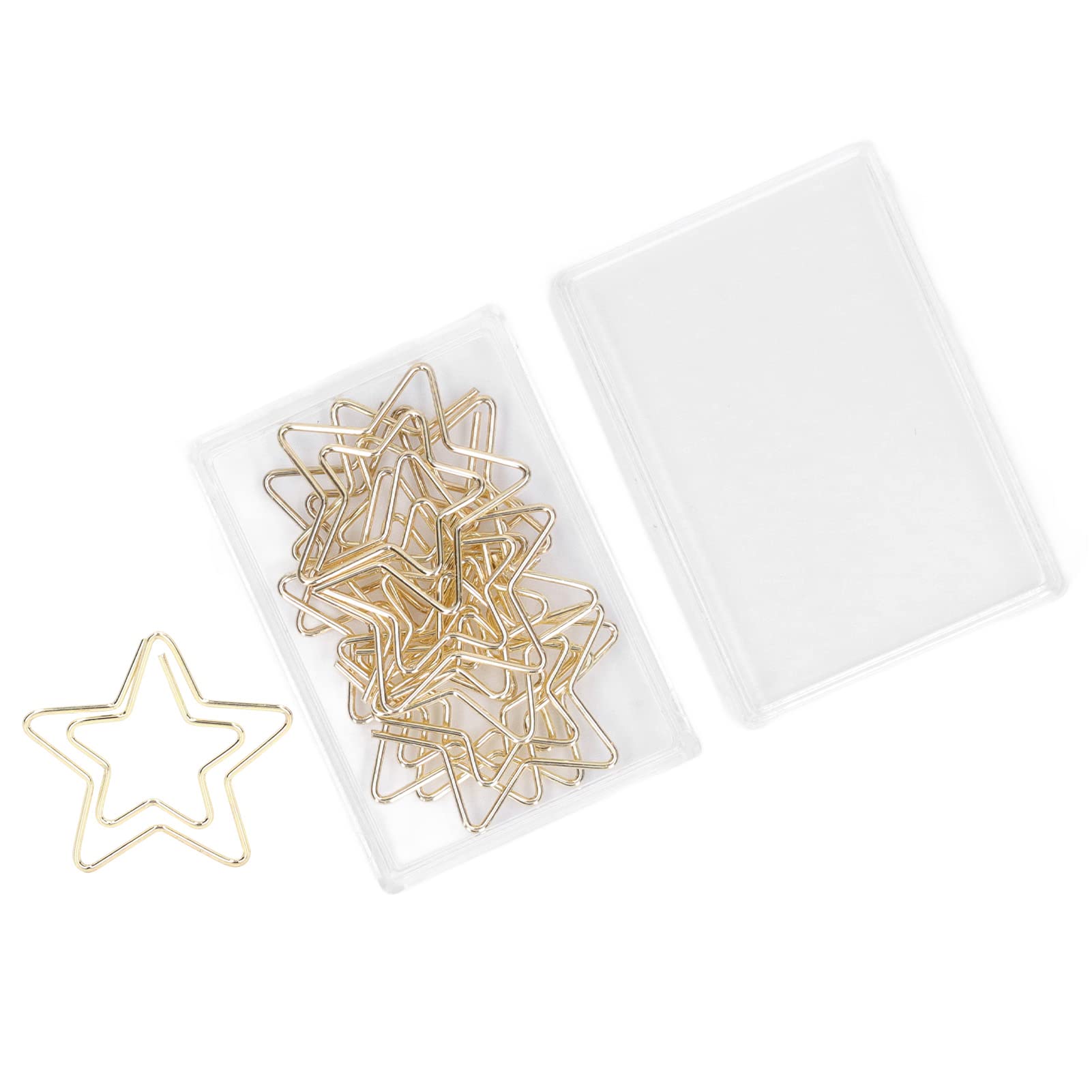 100 STUKS Kruis Paperclips Roségoud Metalen Papierklemmen voor Document