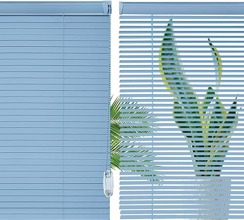 Miniatura 4 de Persianas de vinilo de 1 pulgada para ventanas con cable, persianas y persianas, mini persianas para ventanas, persianas horizontales, persianas de