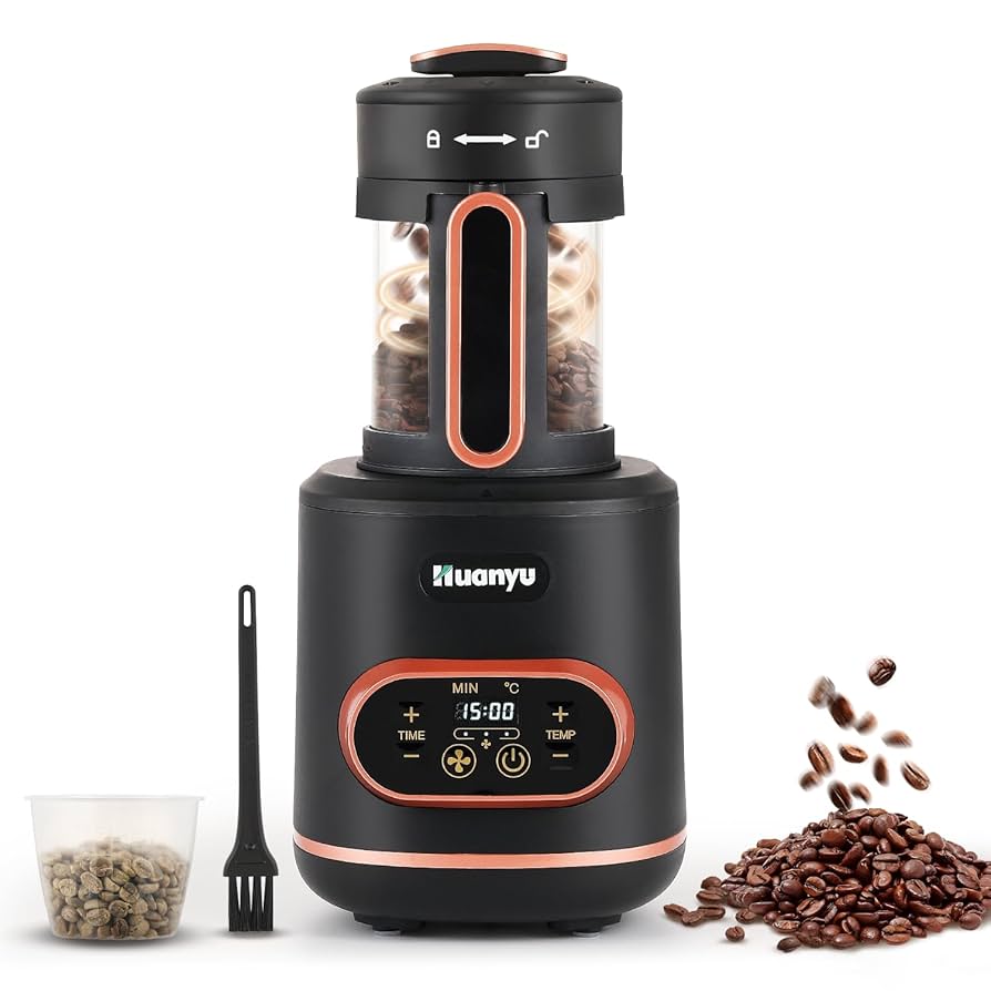小型電動焙煎機 コーヒーロースター 自動温度調節 生豆焙煎器 コーヒー焙煎機 小型業務用 家庭用 自動 電動ロースター 温度