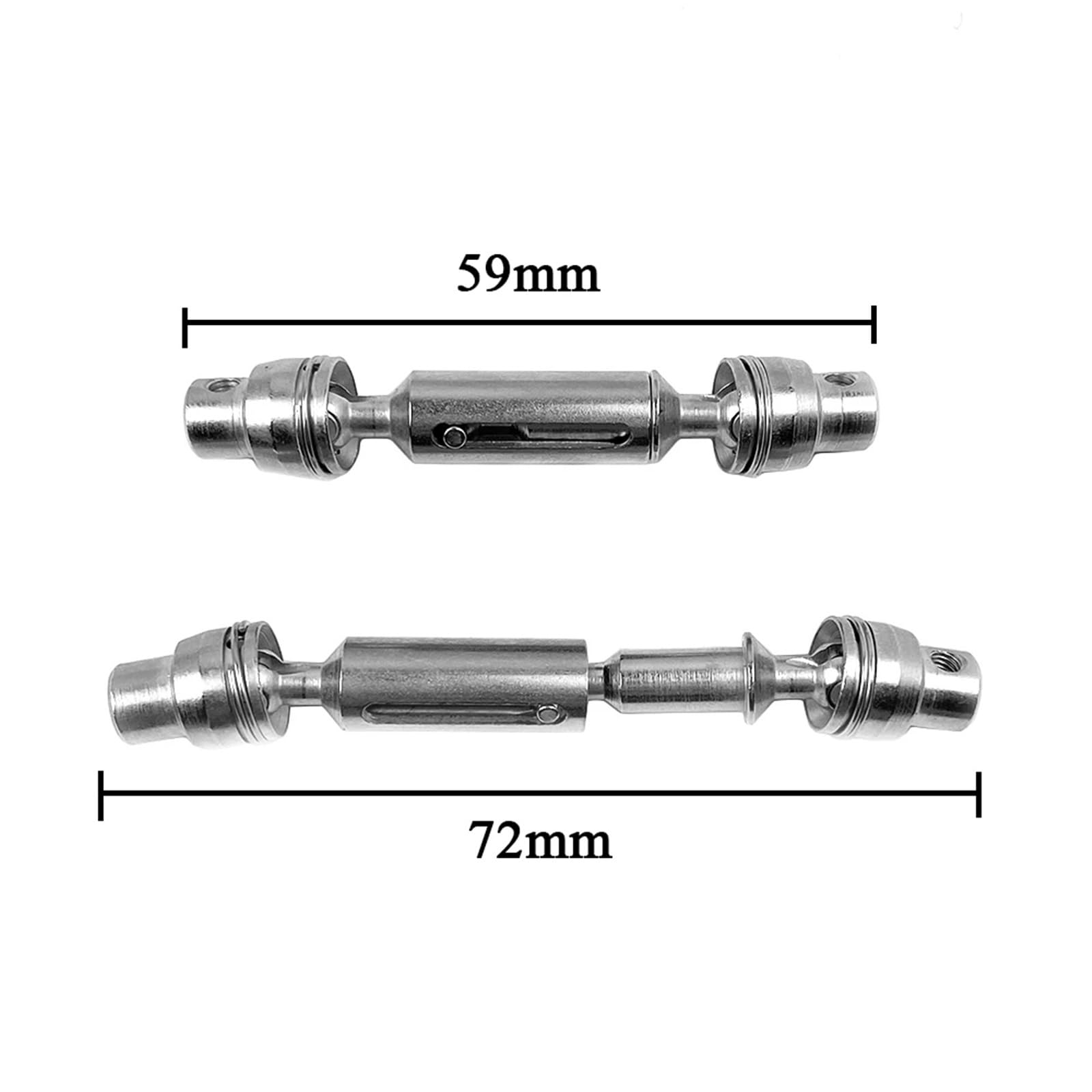 Per WPL C14 C24 C34 Per MN D90 D91 D96 D99 D99S MN90 Per MN98 Per MN99S 2 Pz Metallo Albero Trasmissione RC Auto Aggiornamenti Parti Ricambi Modellini RC