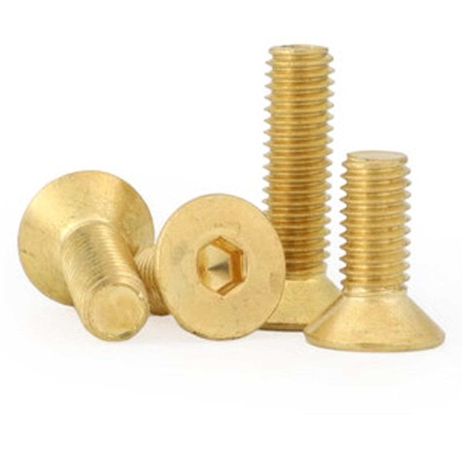 tornillos de latón, M2 M25 M3 M4 M5 M6 M8 Tornillos de cabeza avellan(M4 (10pcs),20mm)