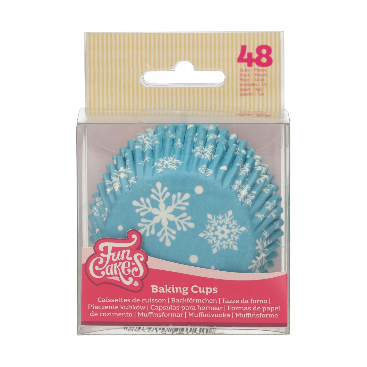 Funcakes Blue Frozen Baking Cases X 48
