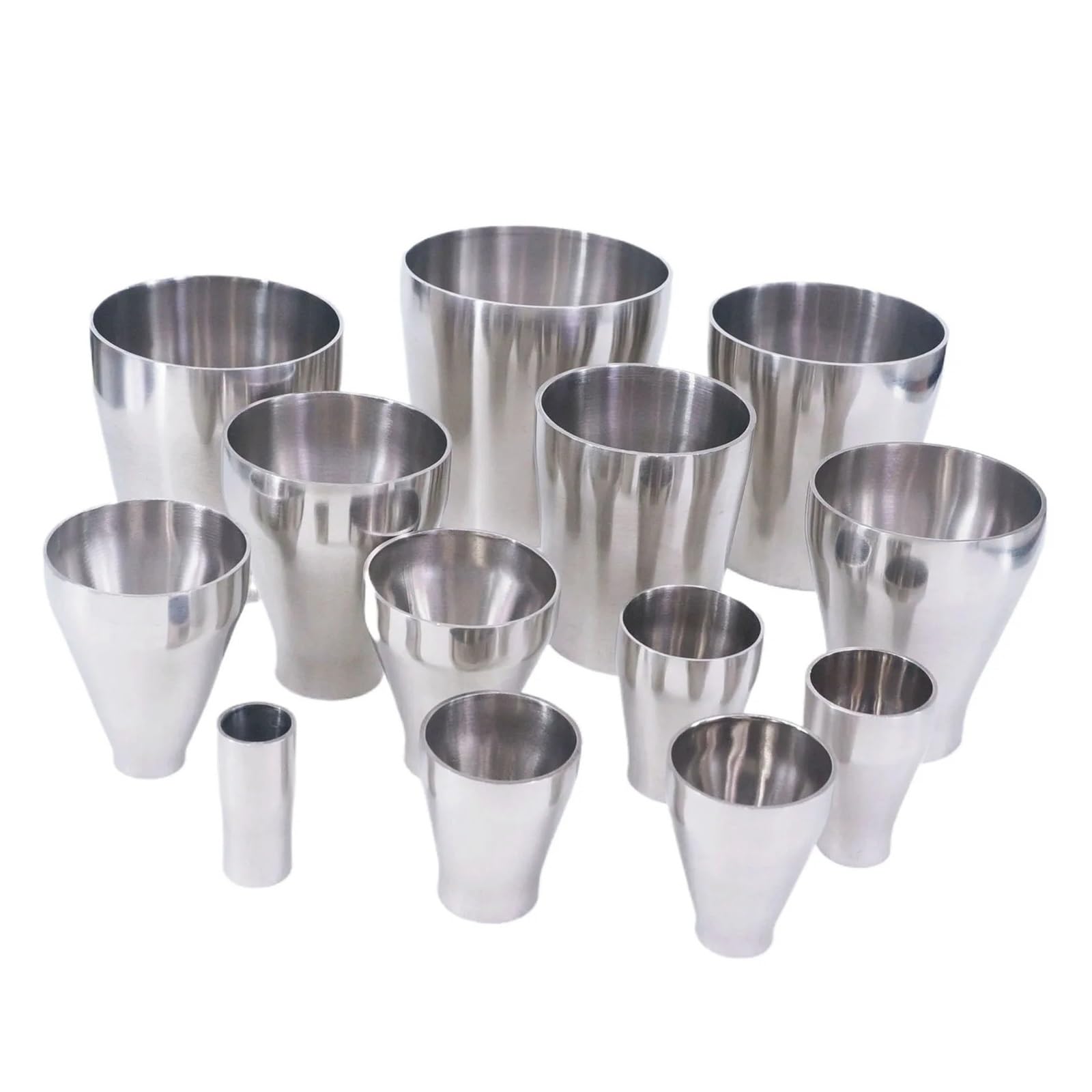 Shftqxslat One Color 1Pc Reducer O.d 108Mm To 57Mm Pipe Fitting 304 Stainless Steel Weld Concentric Reducer Pipe