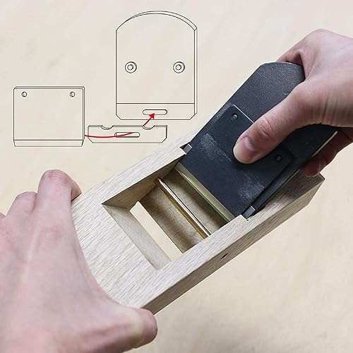 KAKURI TOSHIZO - Plano de madera japonesa de 1.969 in, hoja reemplazable para carpintería, 2.5 x 2.3 x 9.6 in