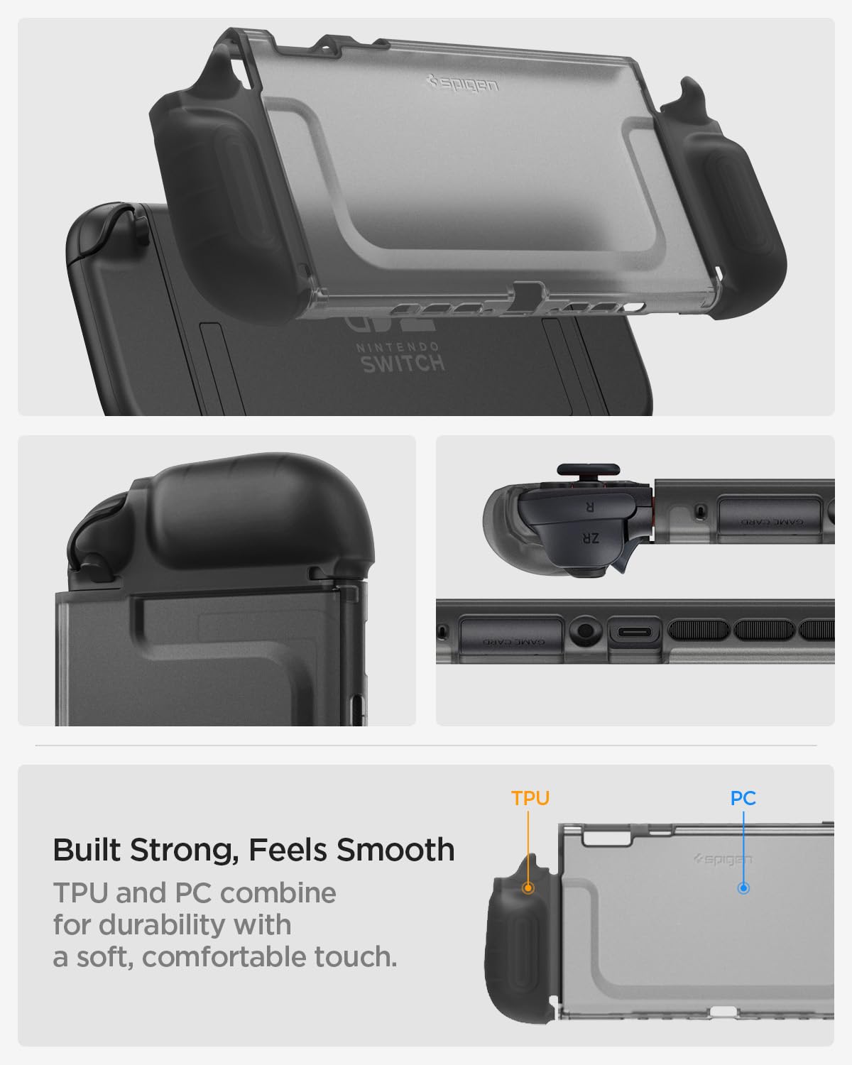 Spigen Cover Ultra Hybrid Compatibile con Nintendo Switch 2 (2025), Custodia per Nintendo Switch 2 - Frost Black