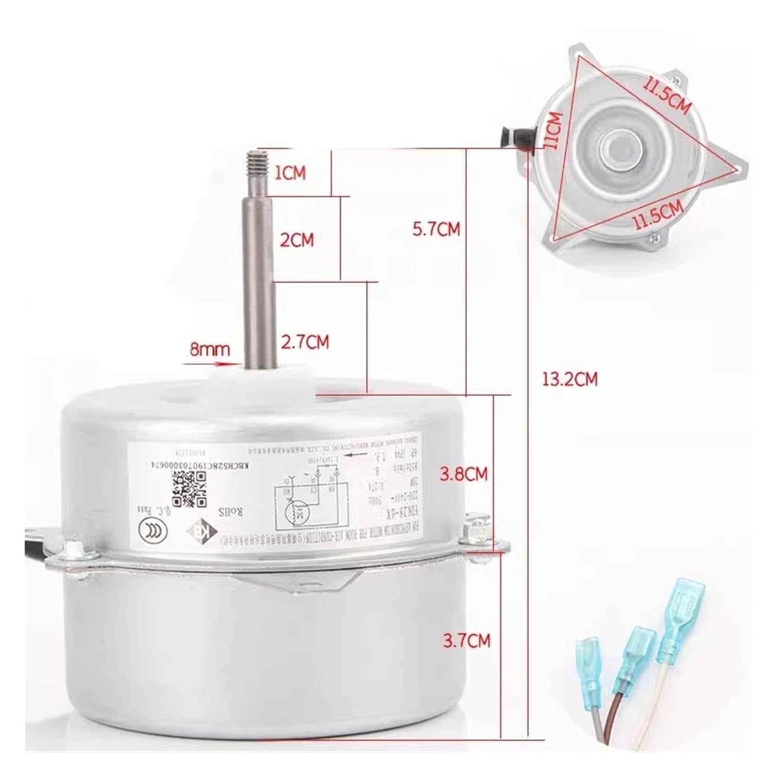 1P/1.5 220-240V 28W Motor de ventilador de refrigeración exterior YDK36-6D-4 motor YDK36-6D YDK28-6X