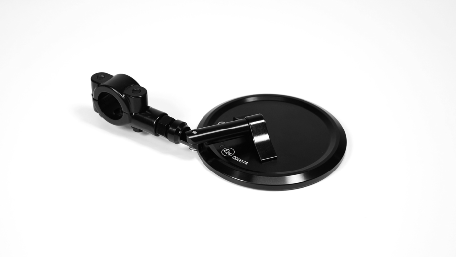 Specchietti Moto Evermotor CNC Rotondi Omologati E24 - Alluminio Anodizzato, Regolabili 360°, Per Scooter E ATV