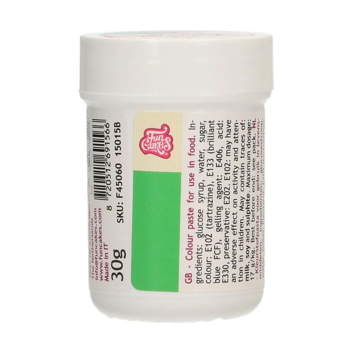 Funcakes Green Expired - Food Colour Paste 30G [Sept 2025]