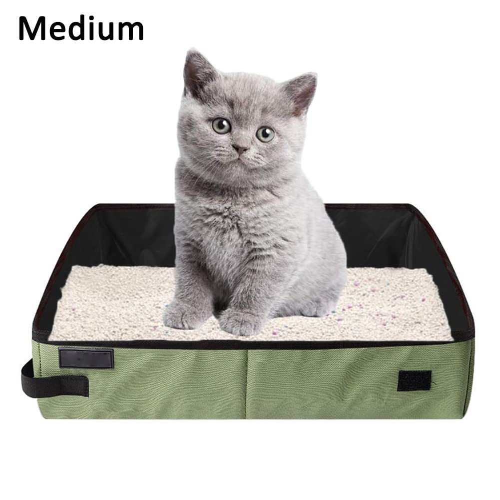 Lettiera Pieghevole, Grandi Lettiere per Gatti, Lettier per Gatti Pieghevole, Cat Litter Box, Toilet Portable per Gatti - Image 2