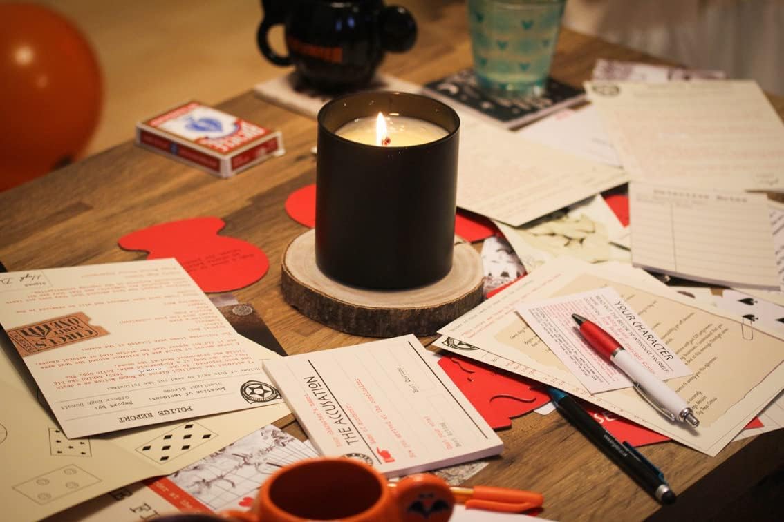 Talking Tables Juego de misterio de asesinato con temática de circo en casa