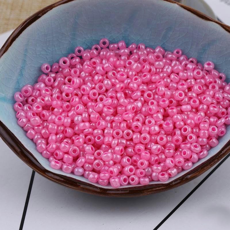 30000PCS 3.0MM Perle D'Imitazione Perline di Vetro per La Creazione di Gioielli Piccoli Perline di Pony Perline di Riso Mnin Perline per Braccialetti Fai da Te