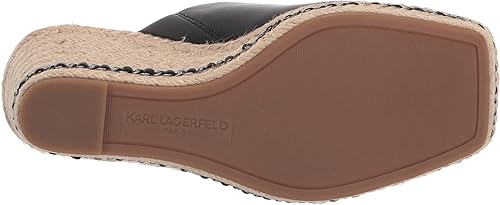 Vista 4 de KARL LAGERFELD Sandalias de cuña tipo alpargata para mujer