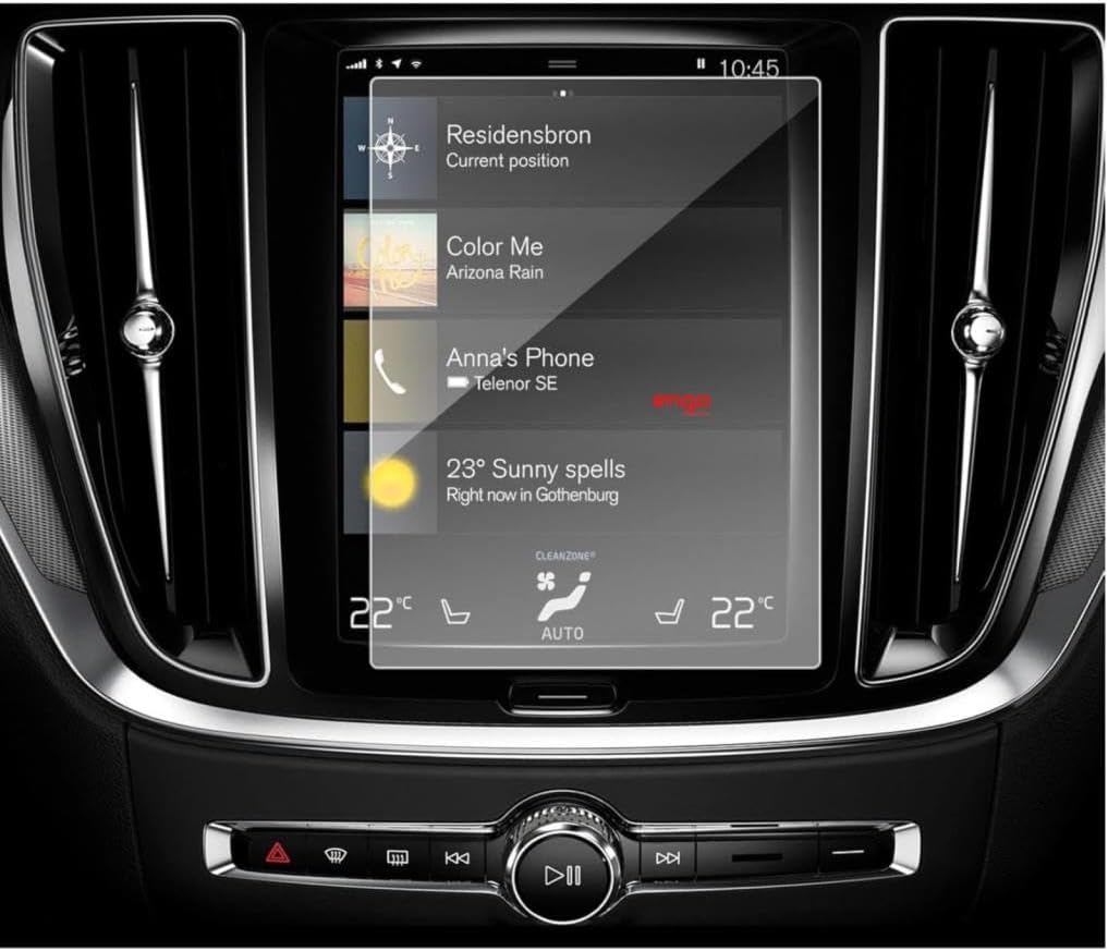 Engo Volvo S90 9 inç Mat Ekran Koruyucu Multimedya Navigasyon