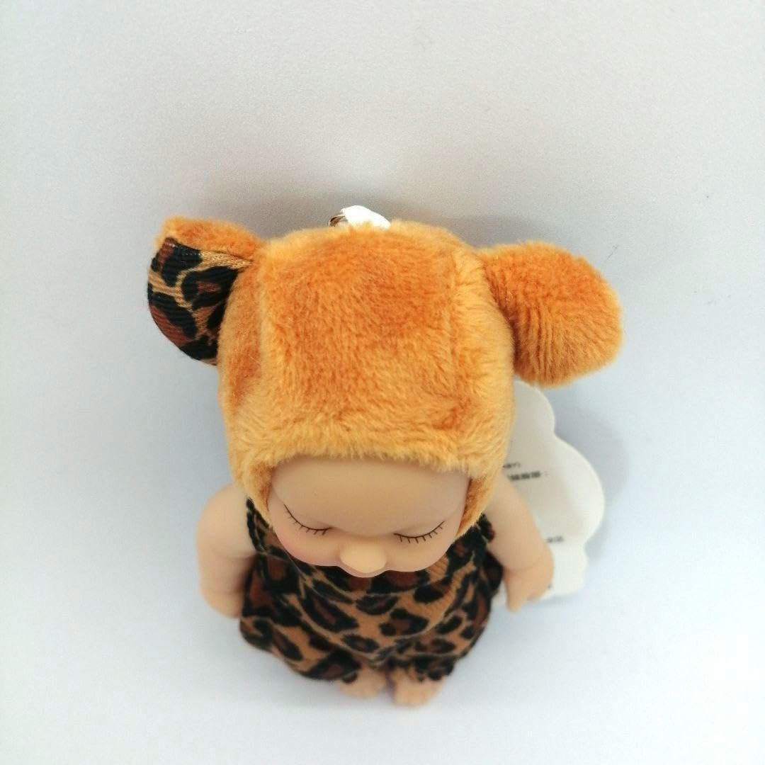 Amazon.co.jp: スリーピングベイビー ヒョウ 柄 着ぐるみ キーホルダー