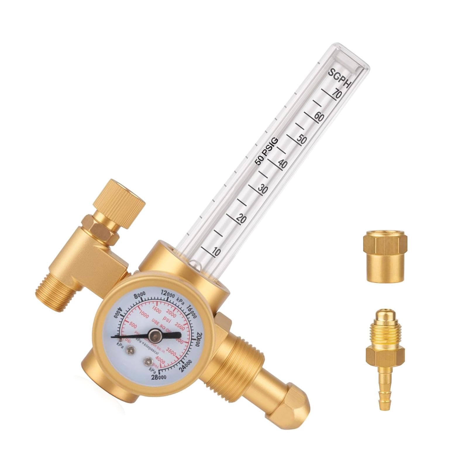 Régulateur CGA 580 en laiton robuste pour soudage TIG de précision industrielle