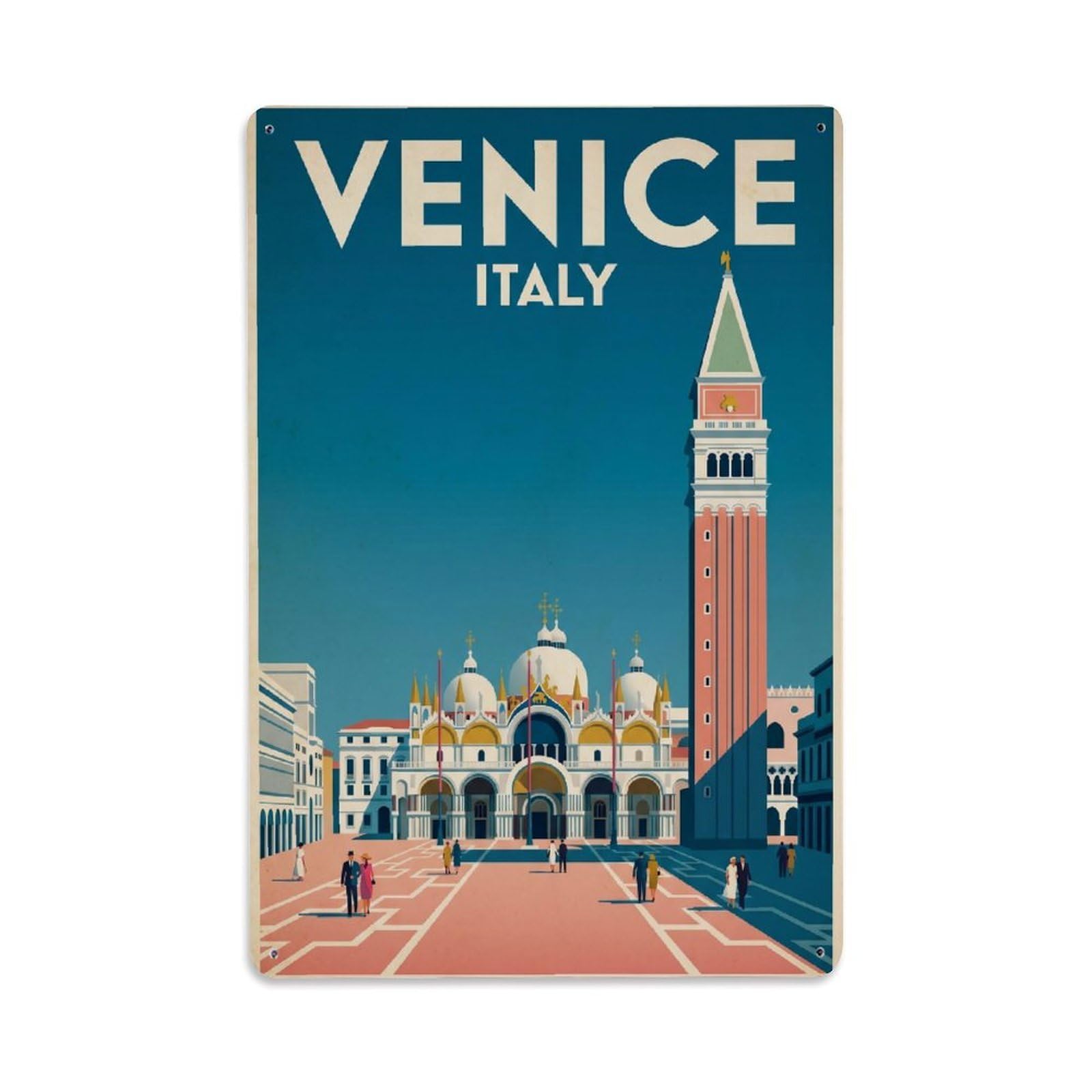 Travel Retro Italy Venice Metal Tin Sign