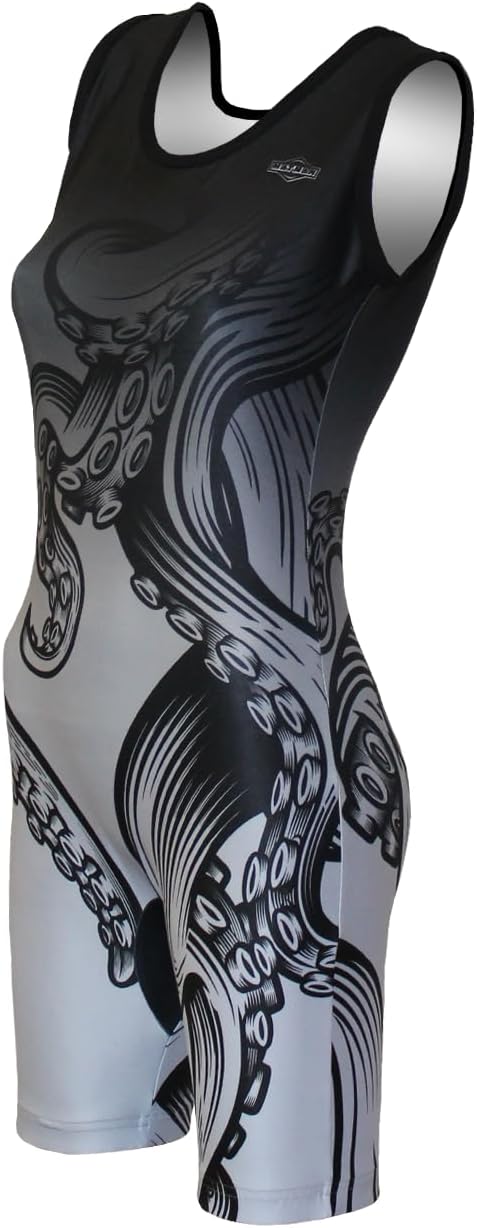 Matman USA The Kracken Women's & Girl's Wrestling - Weightlifting - Exercise Singlet - Made in the U.S.A.