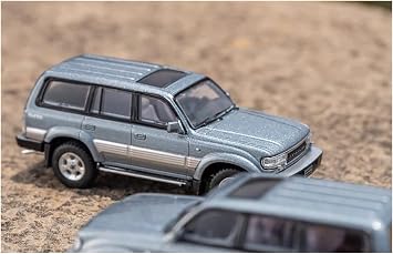 Scale Finished Model Car 1:64 Diecast Vehicle For Toyota Land Cruiser LC80 Simulation Alloy Off-road Car Model Metal Ornaments Miniature Replica Car, darong001