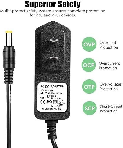 Miniatura 4 de Cable de alimentación universal para reproductor de DVD Sony Blu-Ray de 12 V CA para Sony BDP-S5200 BDP-S3200 BDP-S6700 BDP-S1700 BDP-S5700