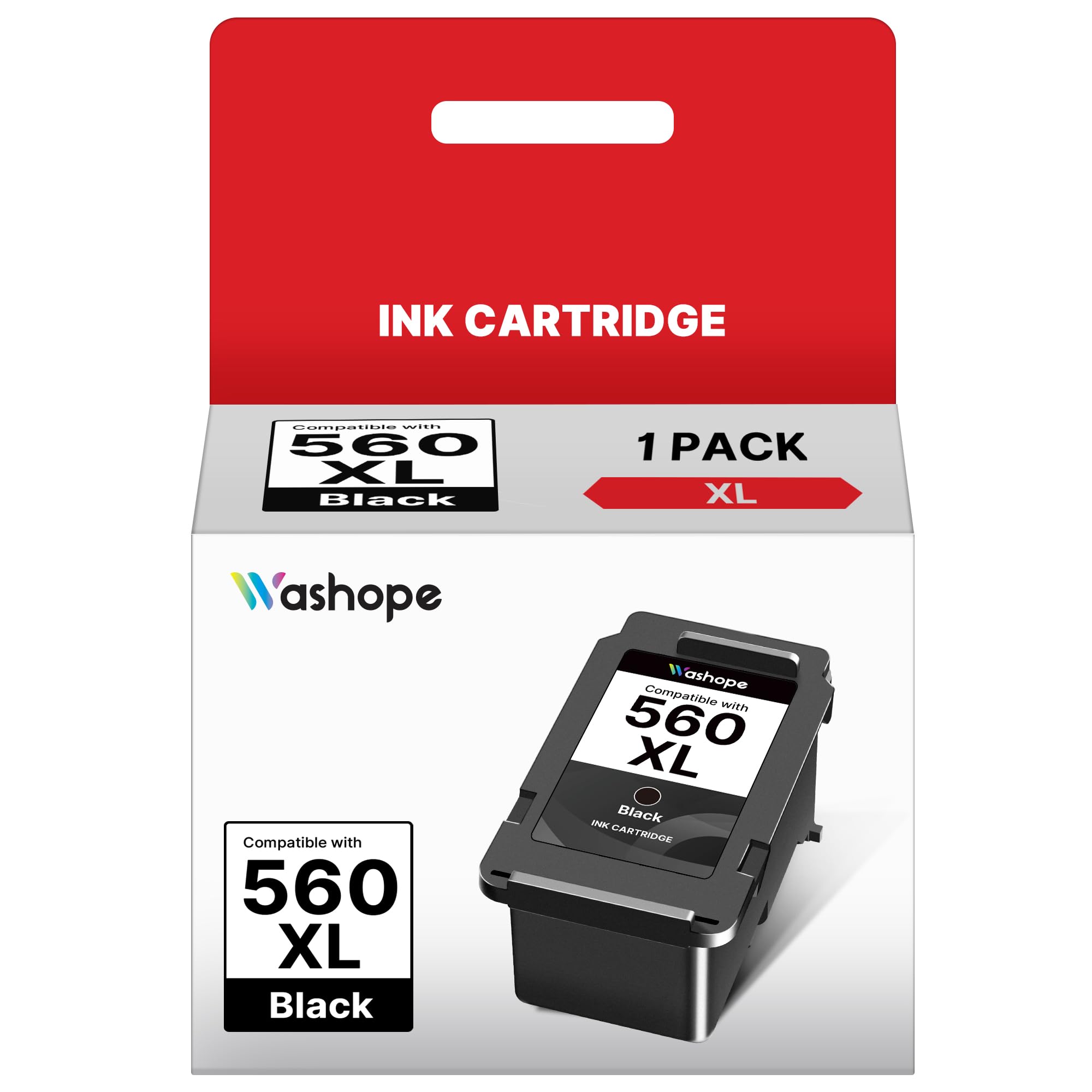 PG560XL Schwarz Druckerpatronen 560 XL Tintenpatrone Ersatz Kompatibel für Canon 560XL PG560 PG-560XL Schwarz Patronen für Canon Pixma TS5350 TS5351 TS5352 TS5353 TS7450 TS7451 (1 Pack)