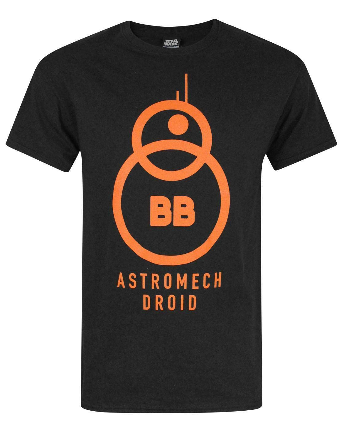 Star Wars Men's Black The Force Awakens Bb-8 Astromech Droid T-Shirt