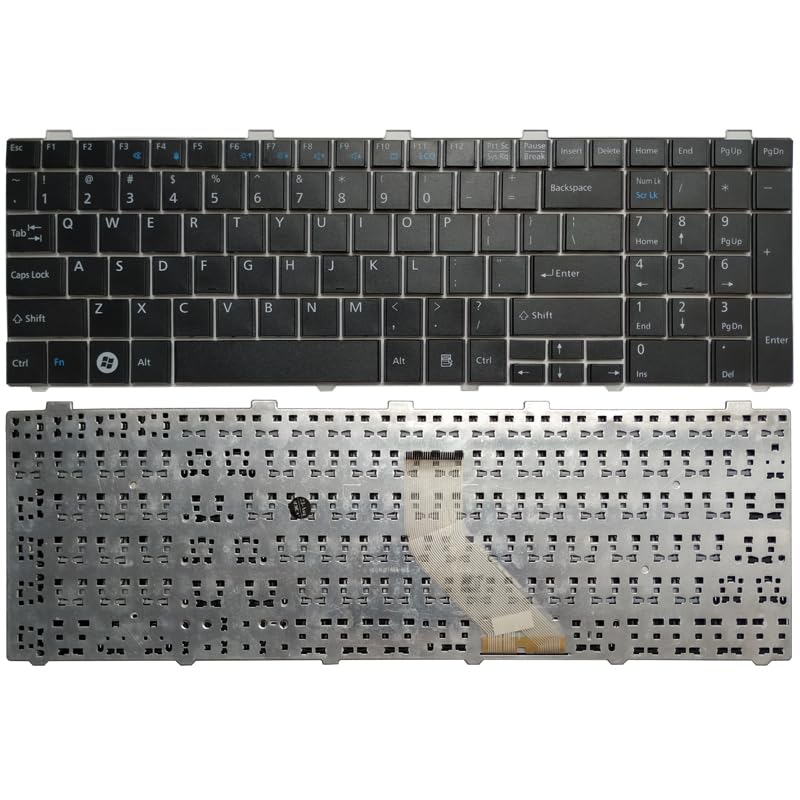 Clavier américain pour Fujitsu Lifebook AH531 AH530 avec touches noires