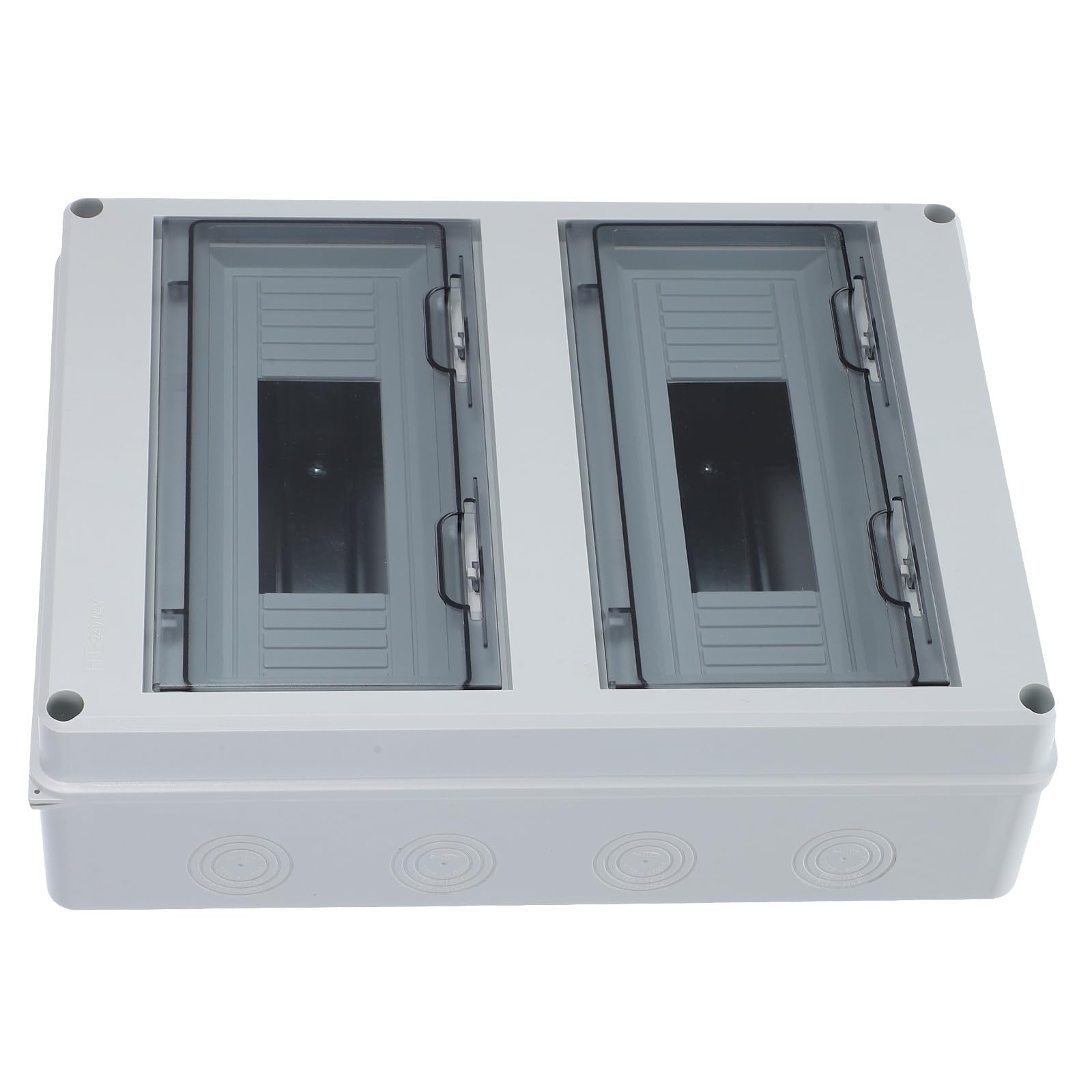 Ciieeo 24-fach Verteilerbox aus Kunststoff mit Schutzart Ip65 für Außenbereich Wetterfeste und Staubdichte Elektroverteilung für Haushalt und Garten