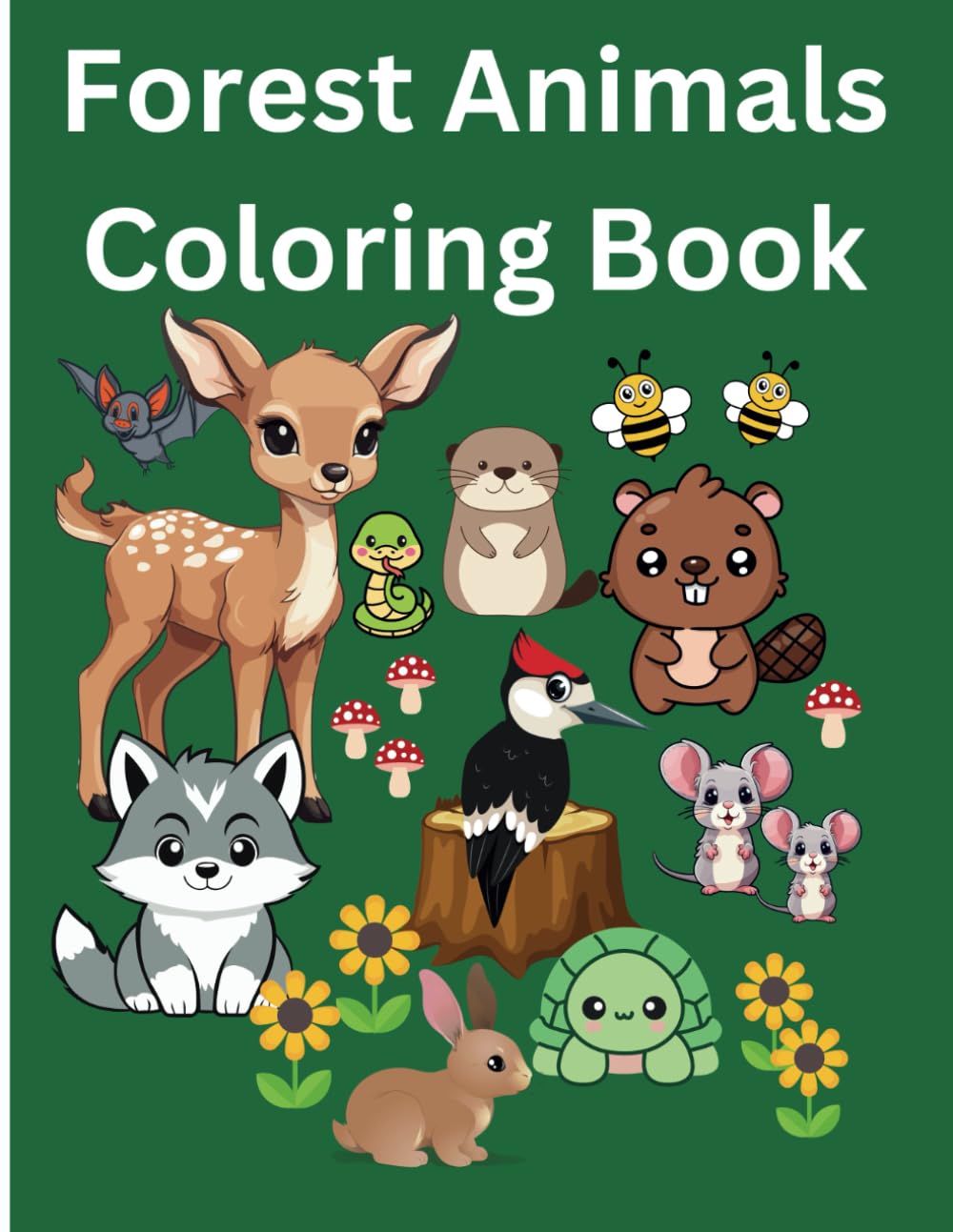 Forest Animals Coloring Book