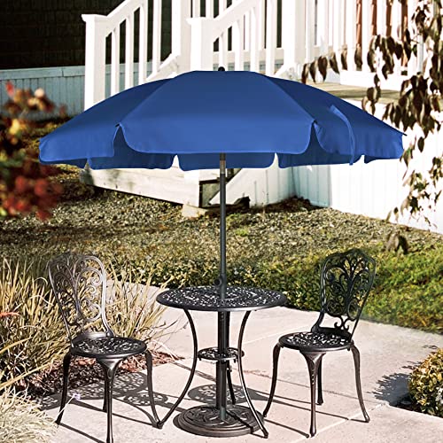 AMMSUN 6.5 ft Patio Umbrella, Small Table Umbrella with Push Button Tilt, UV 50+ Protection, Small Patio Parasols for Garden, Balcony and Backyard, Navy Blue image 4