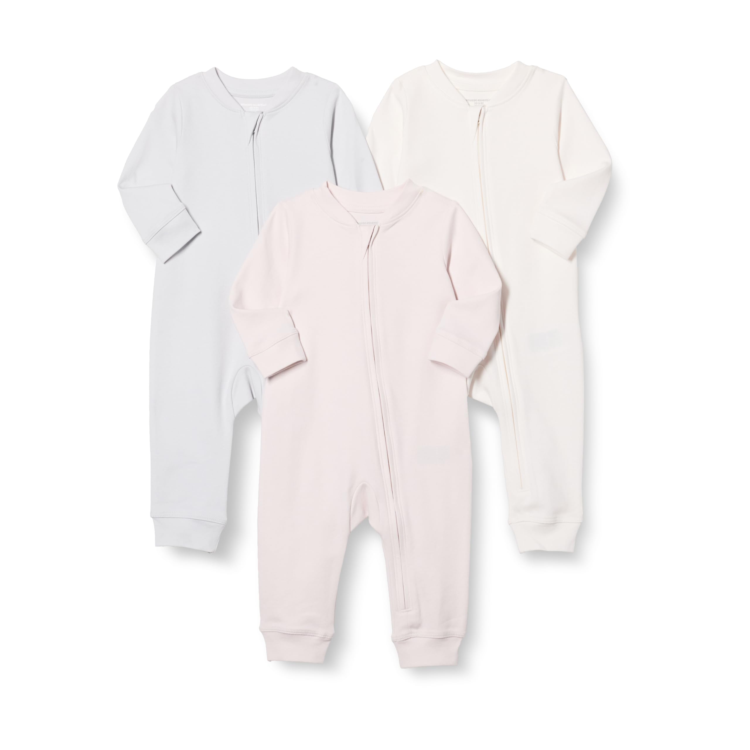 Amazon Essentials Unisex Babies' Cotton Zip-Front Sleep and Play Footless Sleepsuit