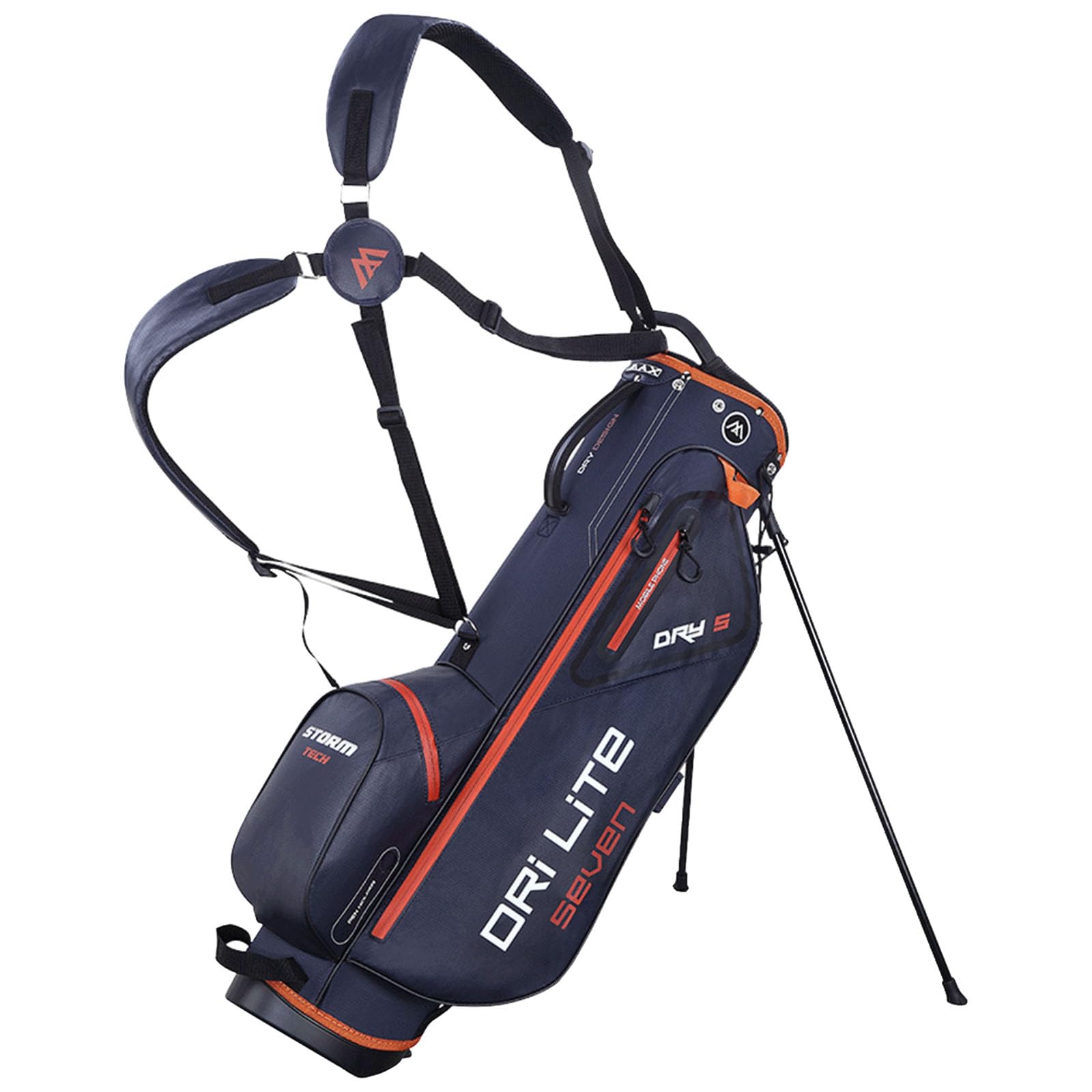 Big Max Dri Lite Seven G Stand Bag (Steel Blue/Rust)