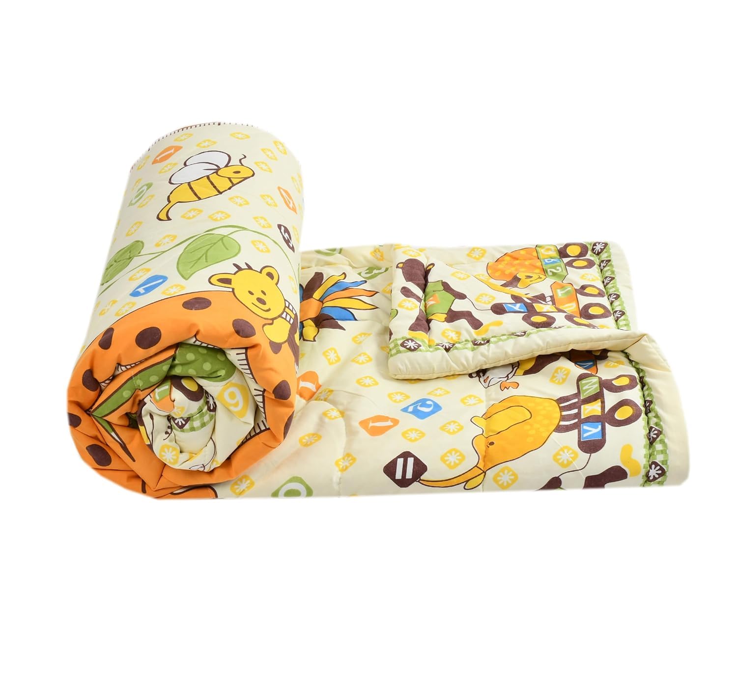 220 GSM Microfiber Reversible AC Comforter/Blanket for Winter/Quilt/Duvets for Single Size Bed (240X152 cm, Red & Blue Heart) (Tzo1)