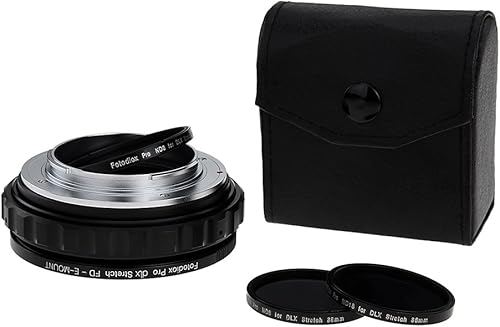 Miniatura 2 de Fotodiox DLX - Adaptador de montaje de lente elástico, lente Canon FD y FL SLR de 1.378 in a cuerpo de cámara sin espejo Sony Alpha E-Mount con