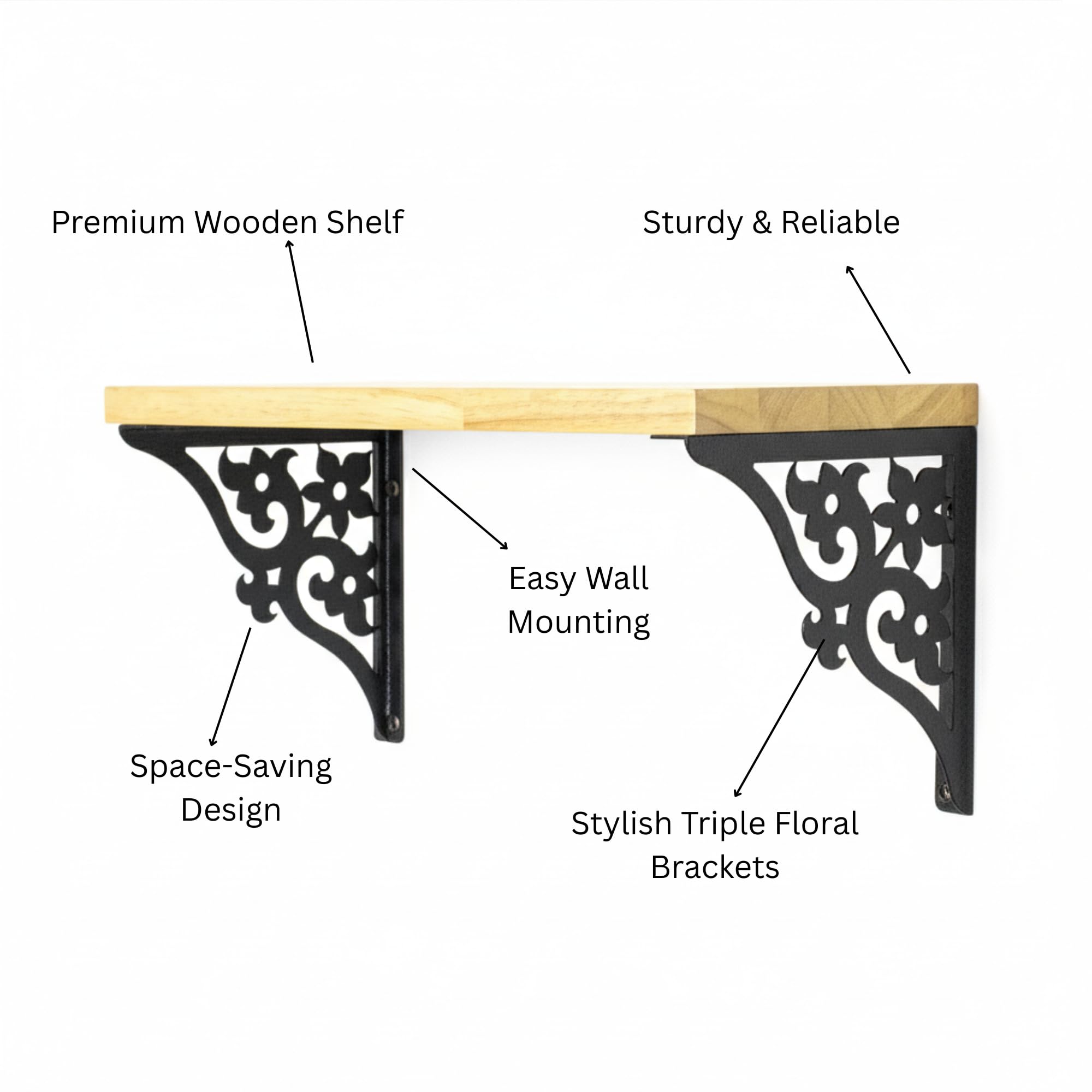 White Wooden Pooja Temple Shelf - Wall Mountable -6 White Wooden Pooja Temple Shelf - Wall Mountable -6