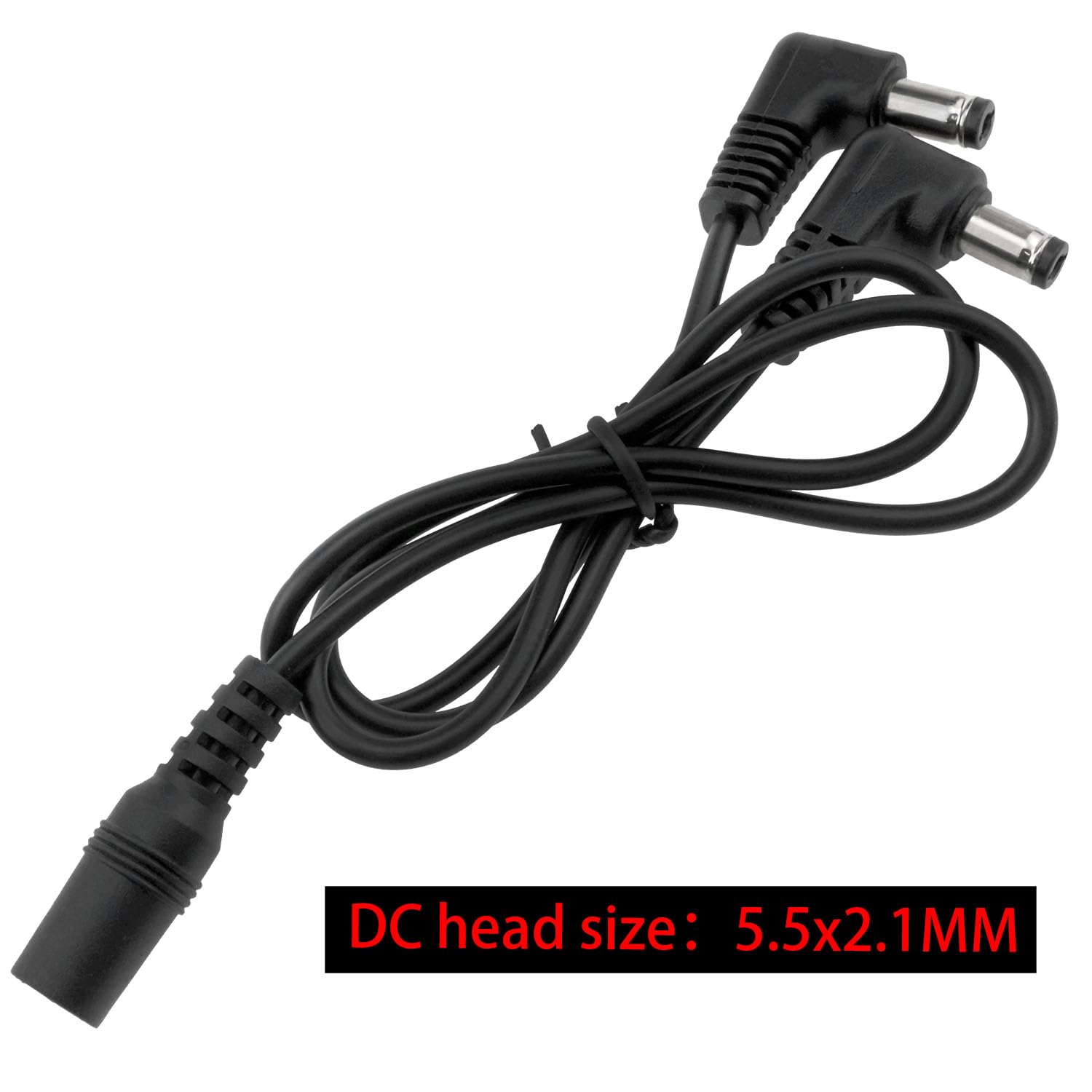 Gitaarpedaal 9V DC 1A voedingsadapter, met 5-weg Daisy Chain kabel, voor gitaareffectpedaal, centernegatieven