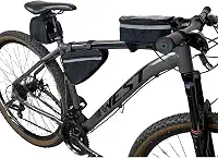 Kit Bolsa Bike Triangular Quadro Banco Selim Porta Celular Acessório Para Bicicleta ART MANIA