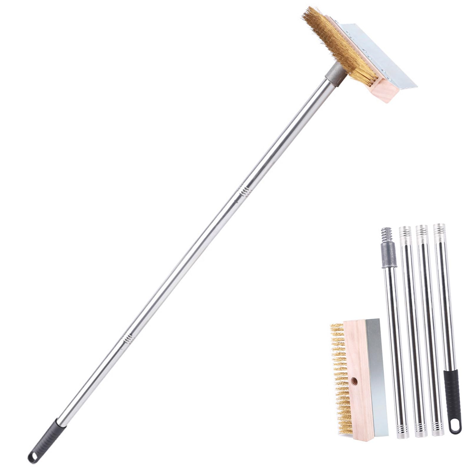 Durability Pizza Stone Cleaning Brush Copper Bristles Oven Metal Scraper for Efficient Grills Maintenance Oven