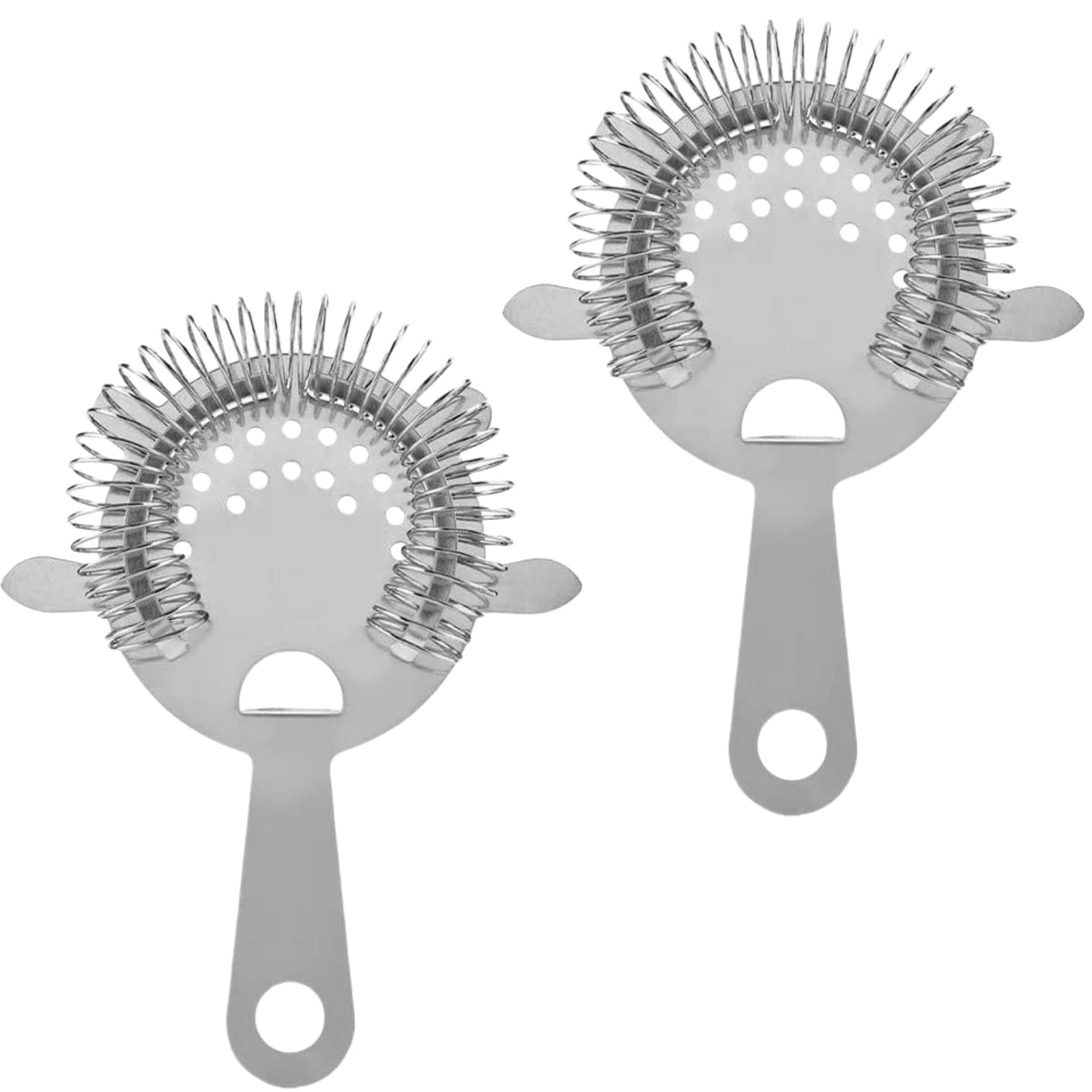 2Pcs Cocktail Strainer Set,Stainless Steel Martini Strainer