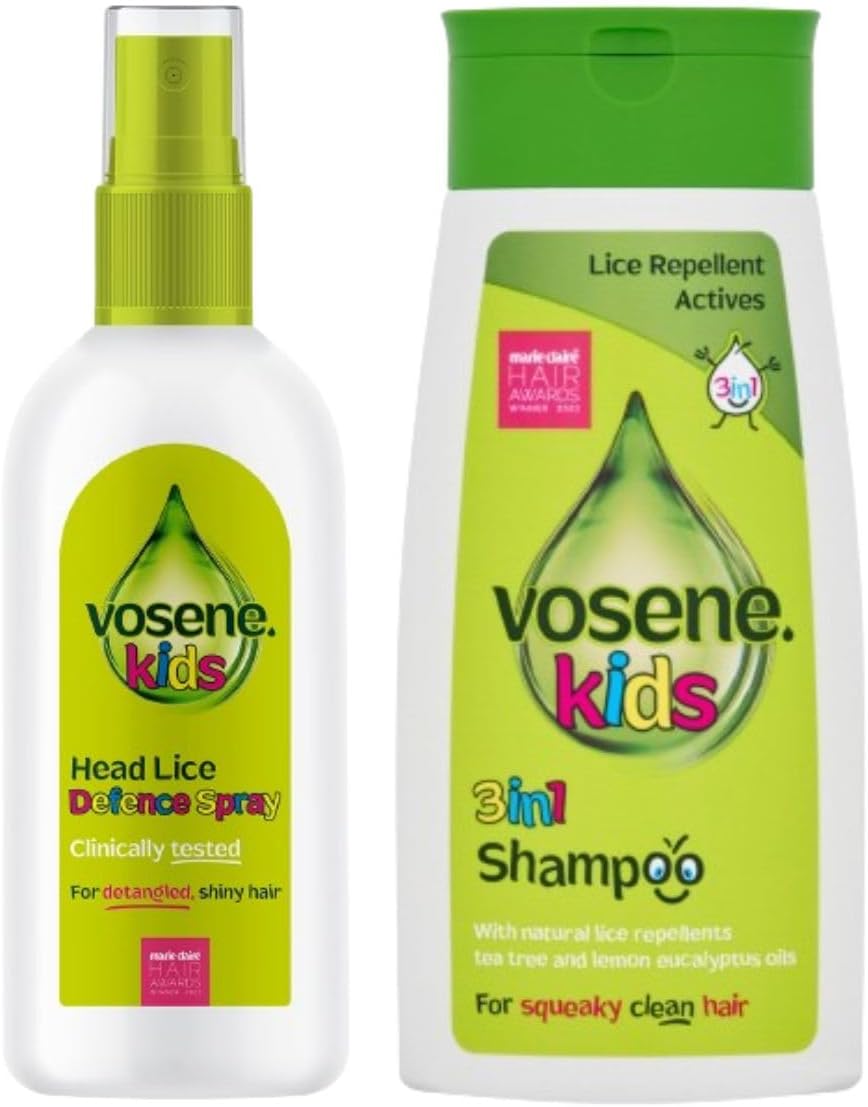 Kids Lice Repellent 3in1 Shampoo 250ml & Conditioning Defence Spray 150ml