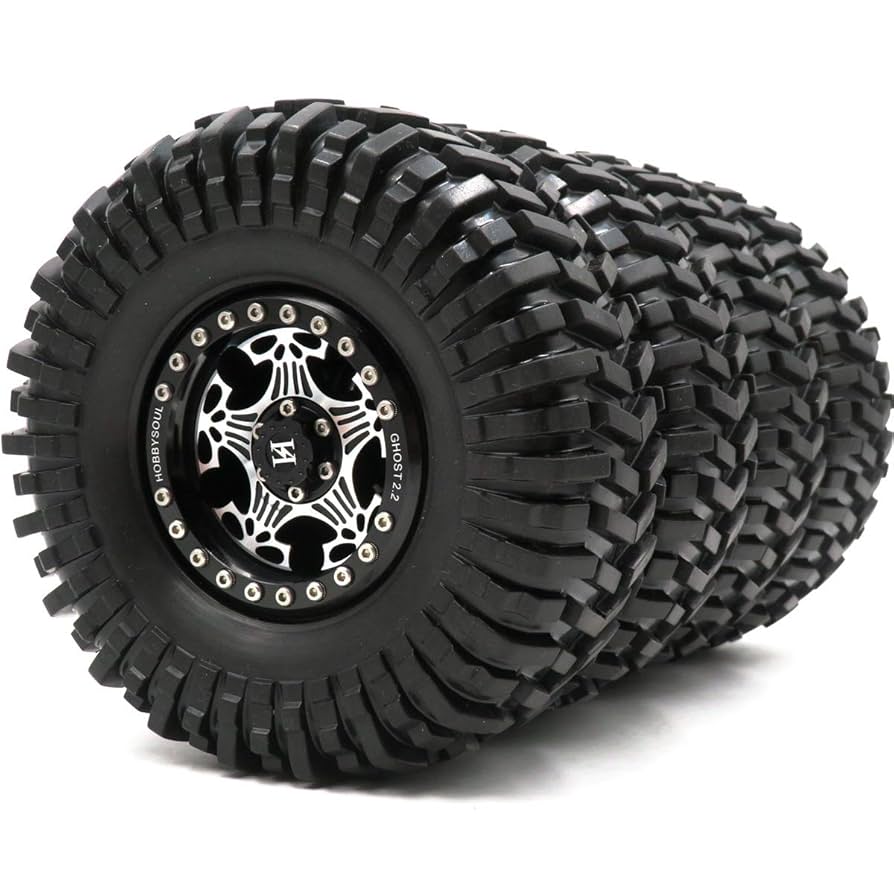 HOBBYSOUL 2.2インチ ラジコンホイール 4個 可変オフ　trx4 Amazon.com: HOBBYSOUL 4pcs RC 2.2 Tires Tyres Height 127mm
