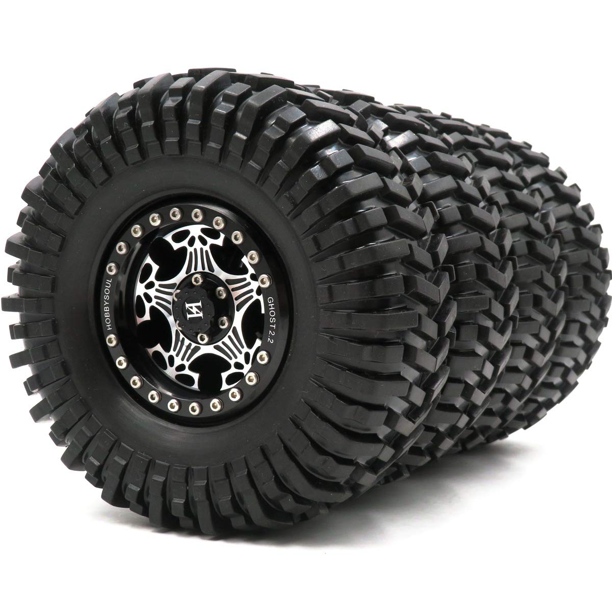 Amazon.com: hobbysoul RC 2.2 Beadlock Wheels and Tires