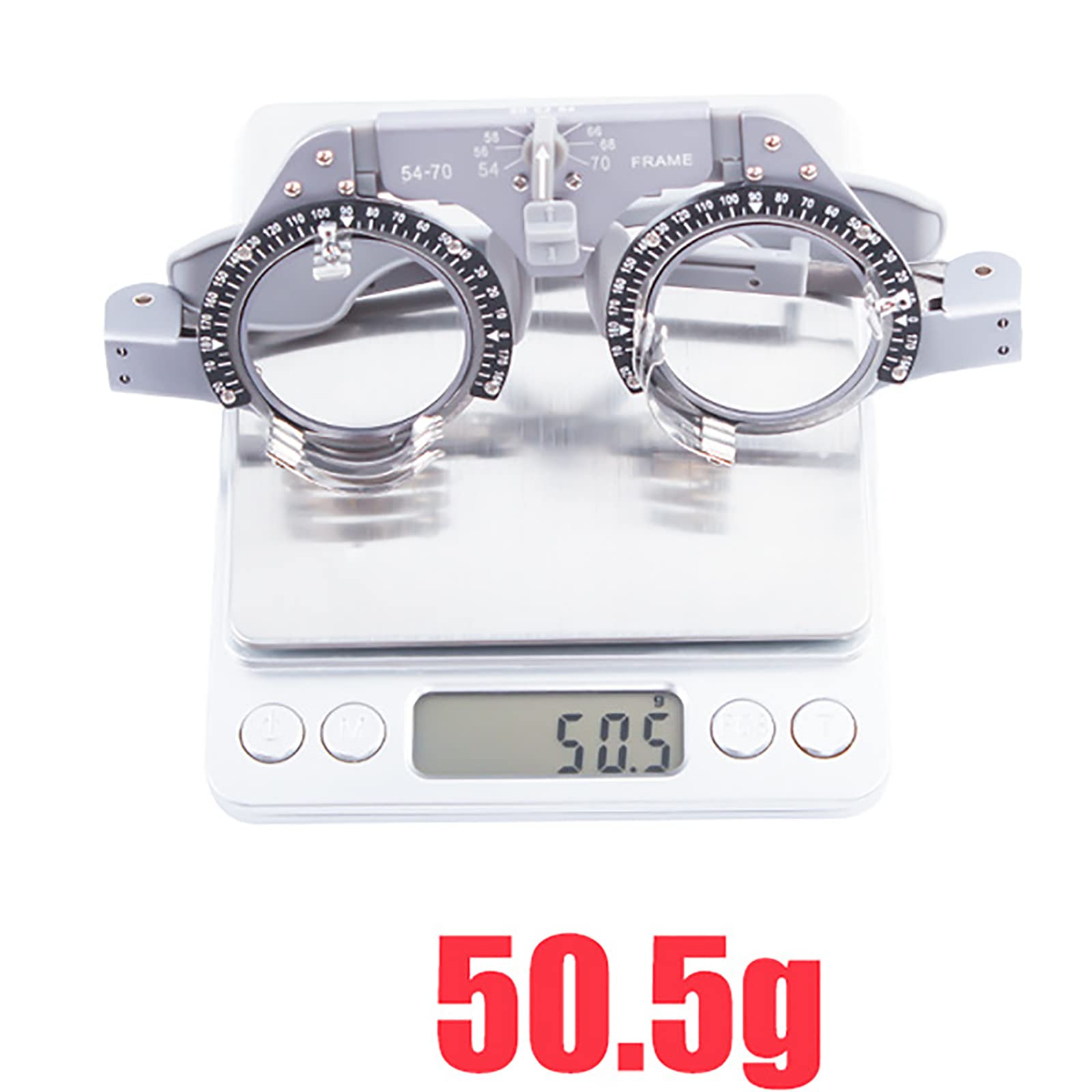 Montura de Prueba óptica Universal, Montura de Prueba óptica PD Ajustable, Montura de Gafas de optometría de Titanio Ultraligera, para escuelas, hospitales, oftalmología, Tiendas ópticas