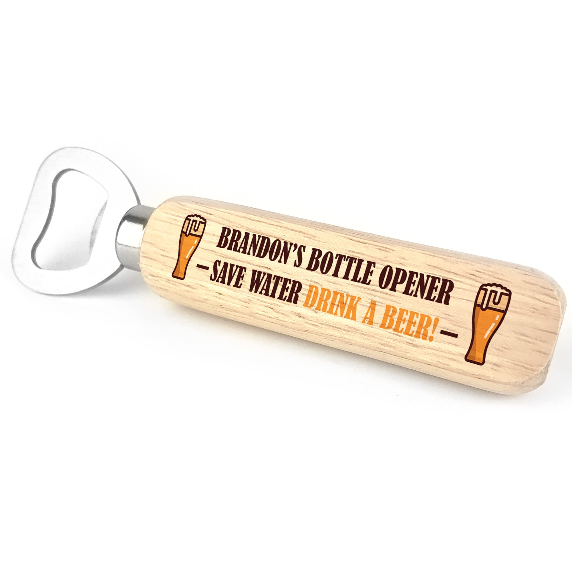 Red Ocean Personalised Gifts for Him Novelty Beer Bottle Opener Funny Birthday Gifts for Son Brother Dad Grandad